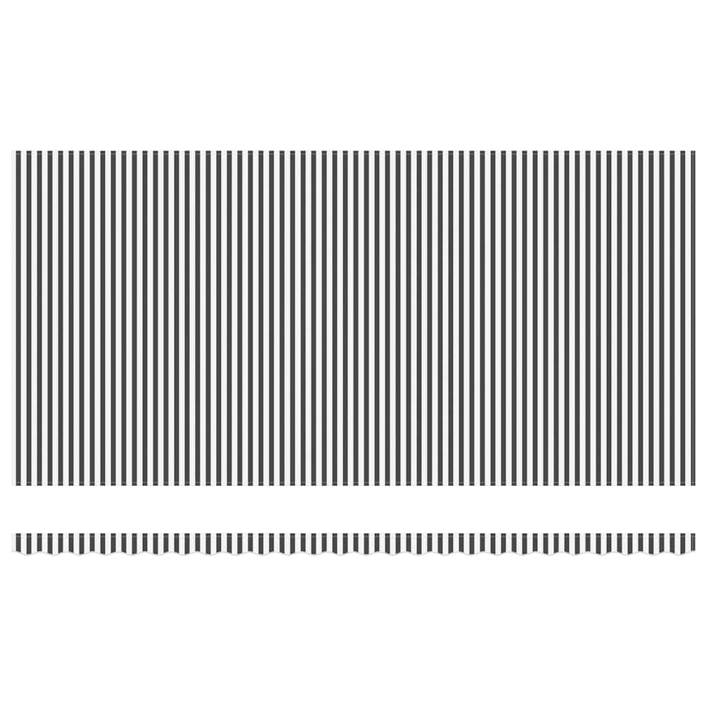 Automatinė ištraukiama markizė su LED, antracito ir baltos spalvos, 600x300 cm