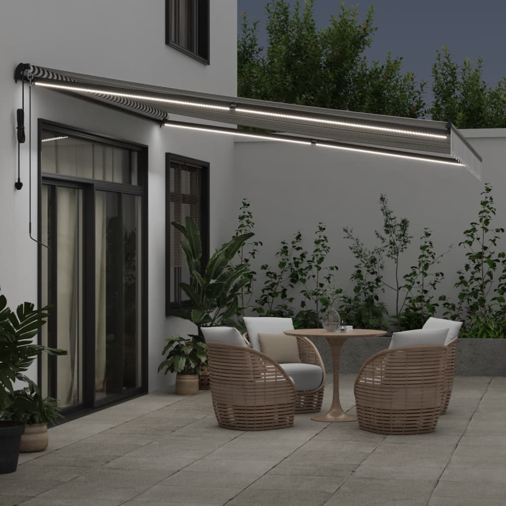 Elektrinė markizė su LED ir jutikliu 4 x 3,5 m