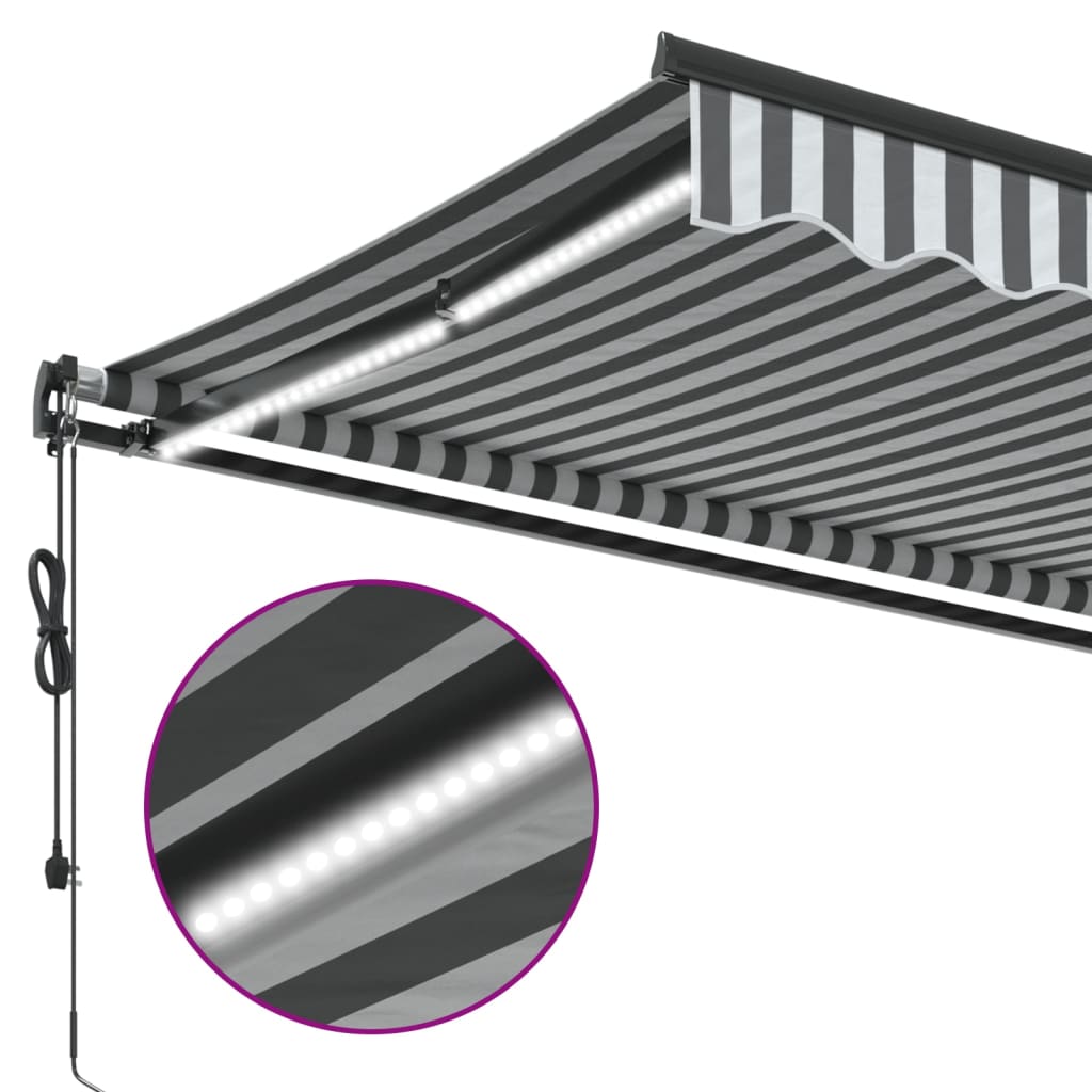 Elektrinė markizė su LED ir jutikliu 4,5 x 3,5 m