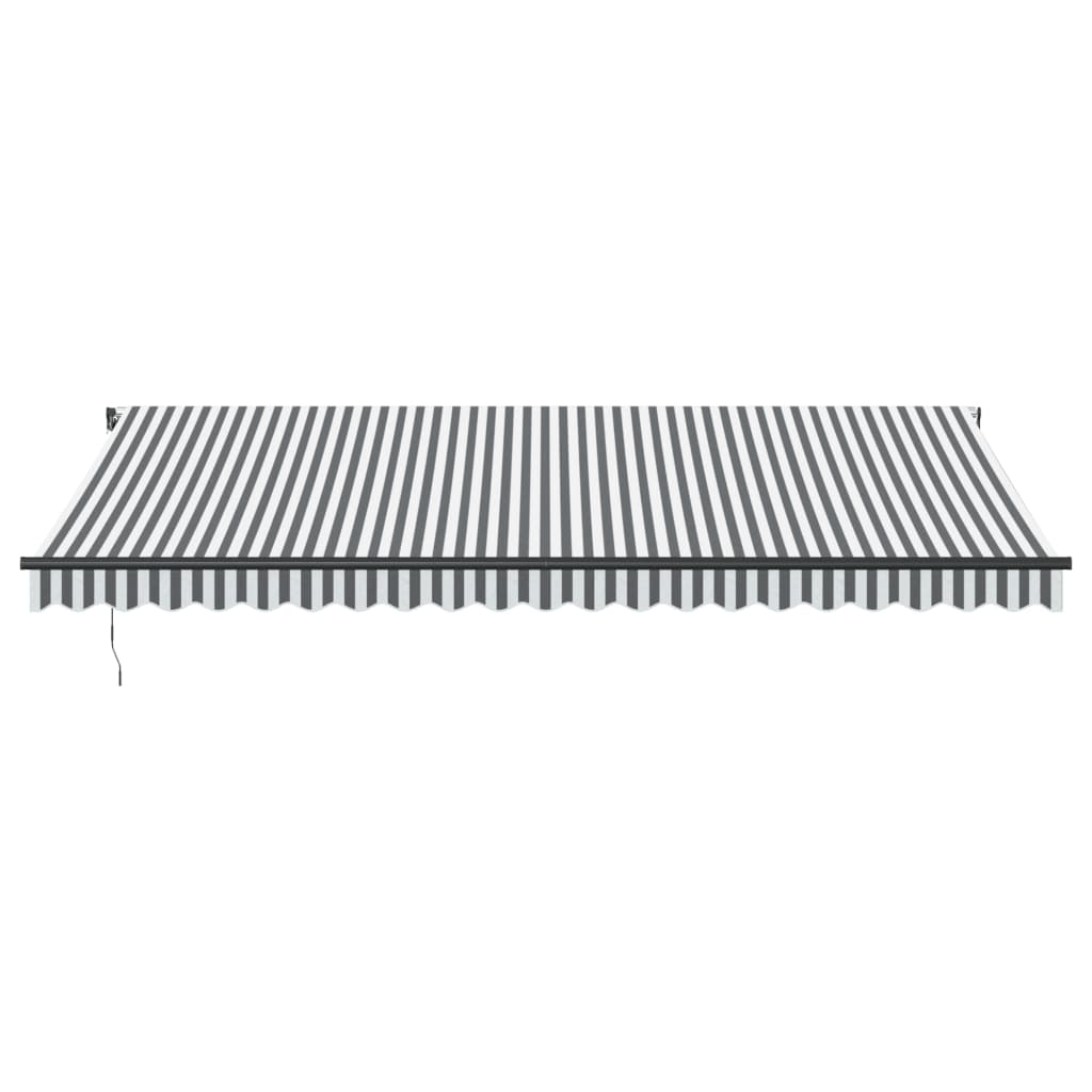 Automatinė ištraukiama markizė, antracito ir balta, 500x350cm