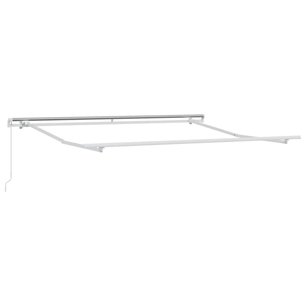 Manual pull-out awning, anthracite/white, 300x250cm
