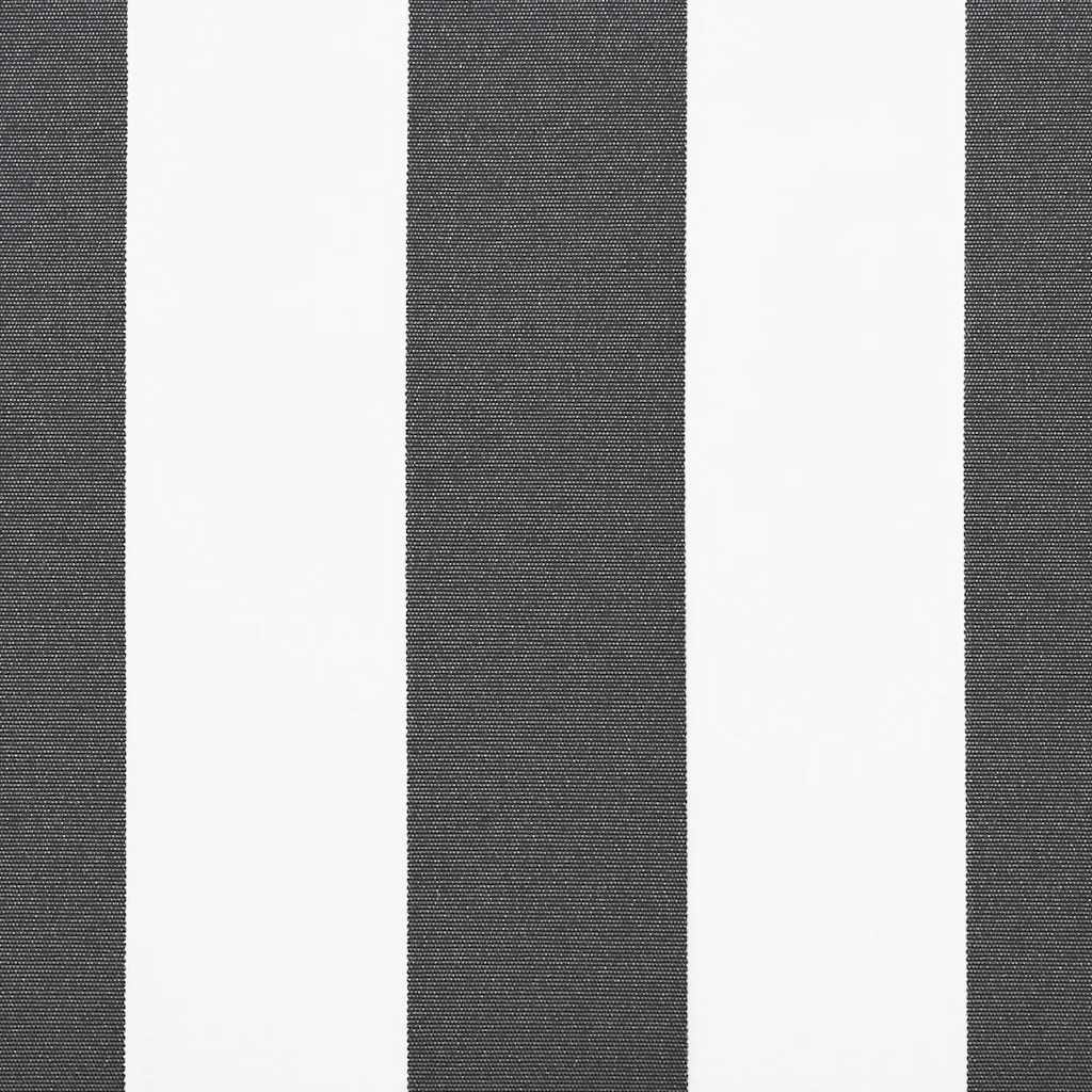 Ištraukiama markizė, antracito/baltos, 4x3m, audinys/aliuminis