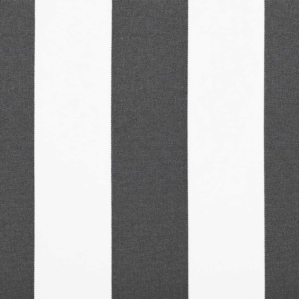 Ištraukiama markizė, antracito/baltos, 4x3m, audinys/aliuminis