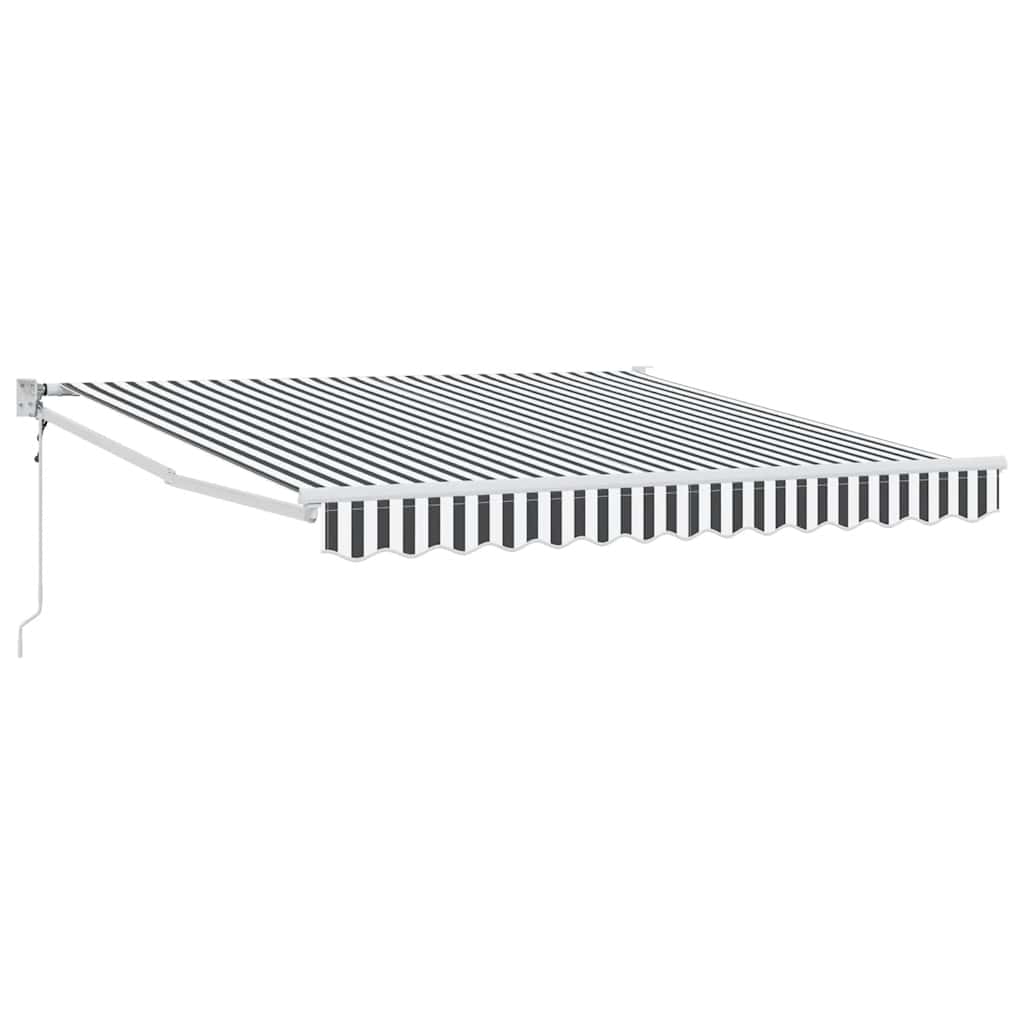 Ištraukiama markizė, antracito ir baltos spalvos, 3x2,5 m, audinys ir aliuminis