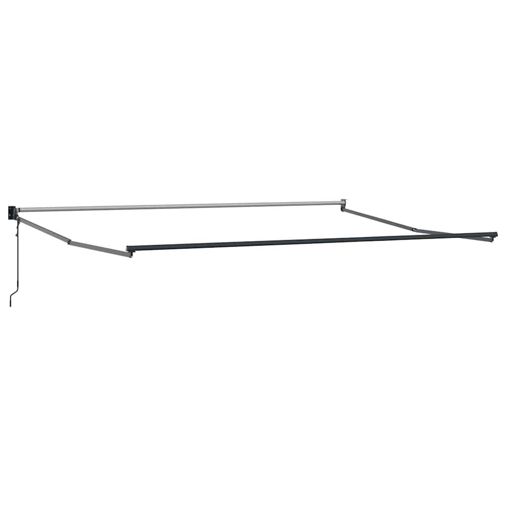 Ištraukiama markizė, antracito ir baltos spalvos, 4x3m, audinys ir aliuminis