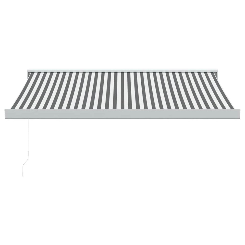 Ištraukiama markizė, antracito/balta, 3,5x2,5m, audinys