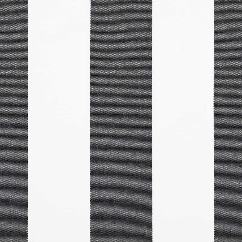 Ištraukiama markizė, antracito/balta, 4x3m, audinys/aliuminis