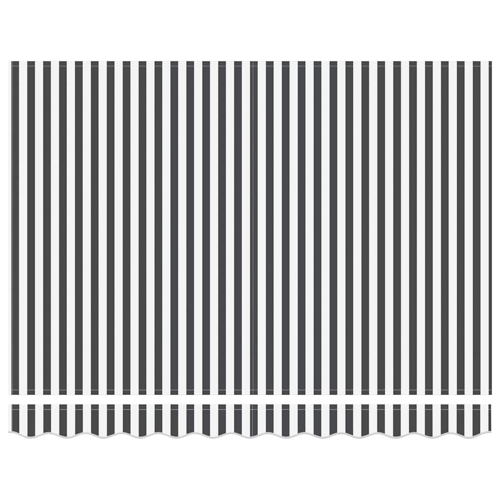 Ištraukiama markizė, antracito/balta, 3x2,5m, audinys/aliuminis