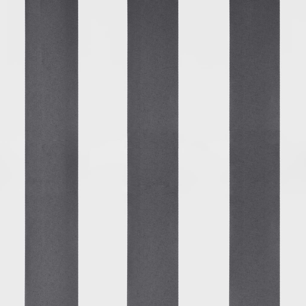 Ištraukiama markizė, antracito/balta, 3,5x2,5m, audinys
