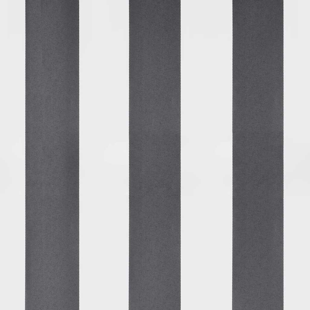 Ištraukiama markizė, antracito/balta, 3,5x2,5m, audinys