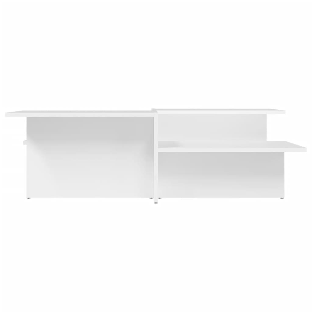 Coffee tables, 2 pcs, white, engineered wood