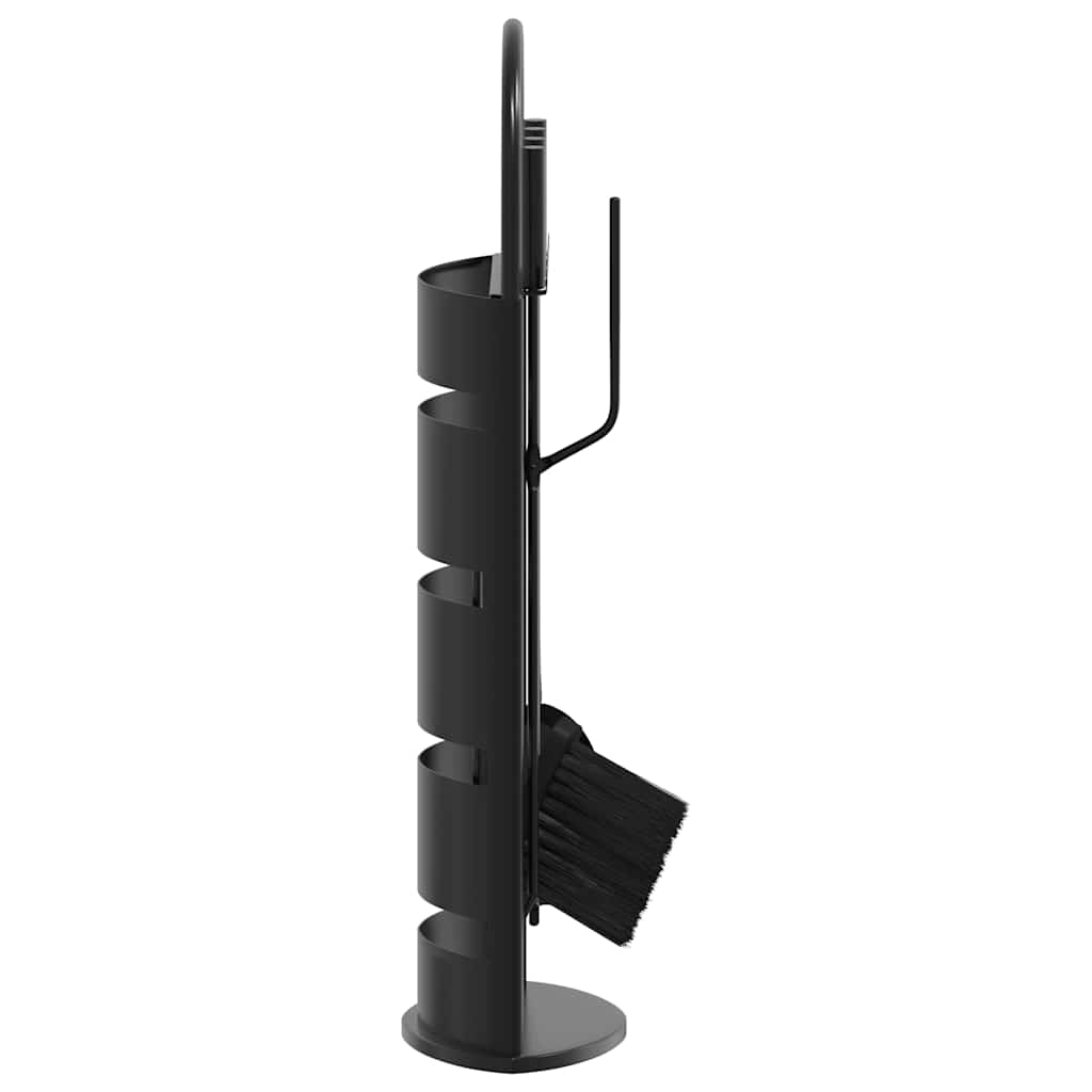Fireplace tool set, 5-piece, 23x15x66cm, steel