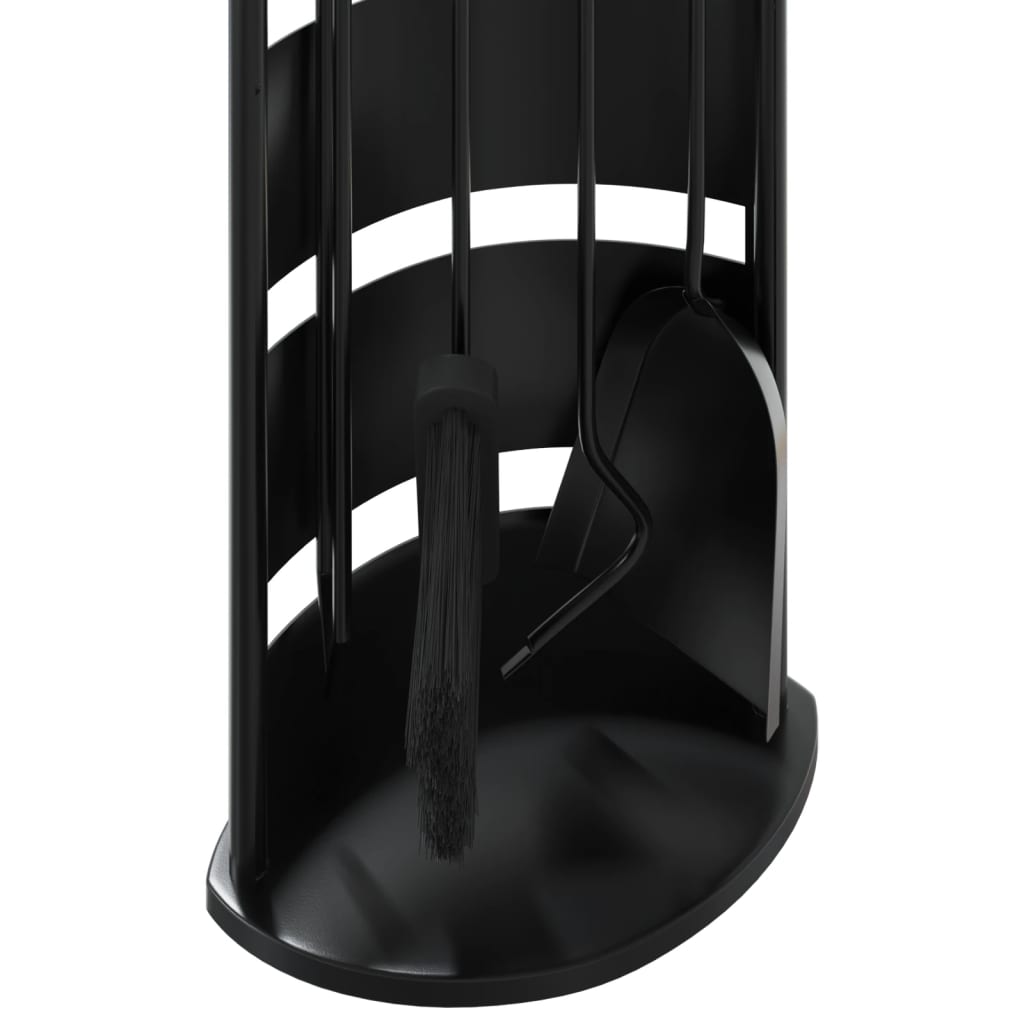 Fireplace tool set, 5-piece, 23x15x66cm, steel