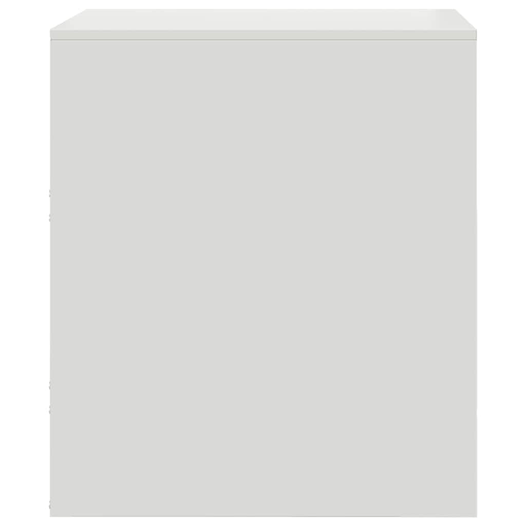 Bedside tables, 2 pcs., white, 34.5x39x44cm, steel