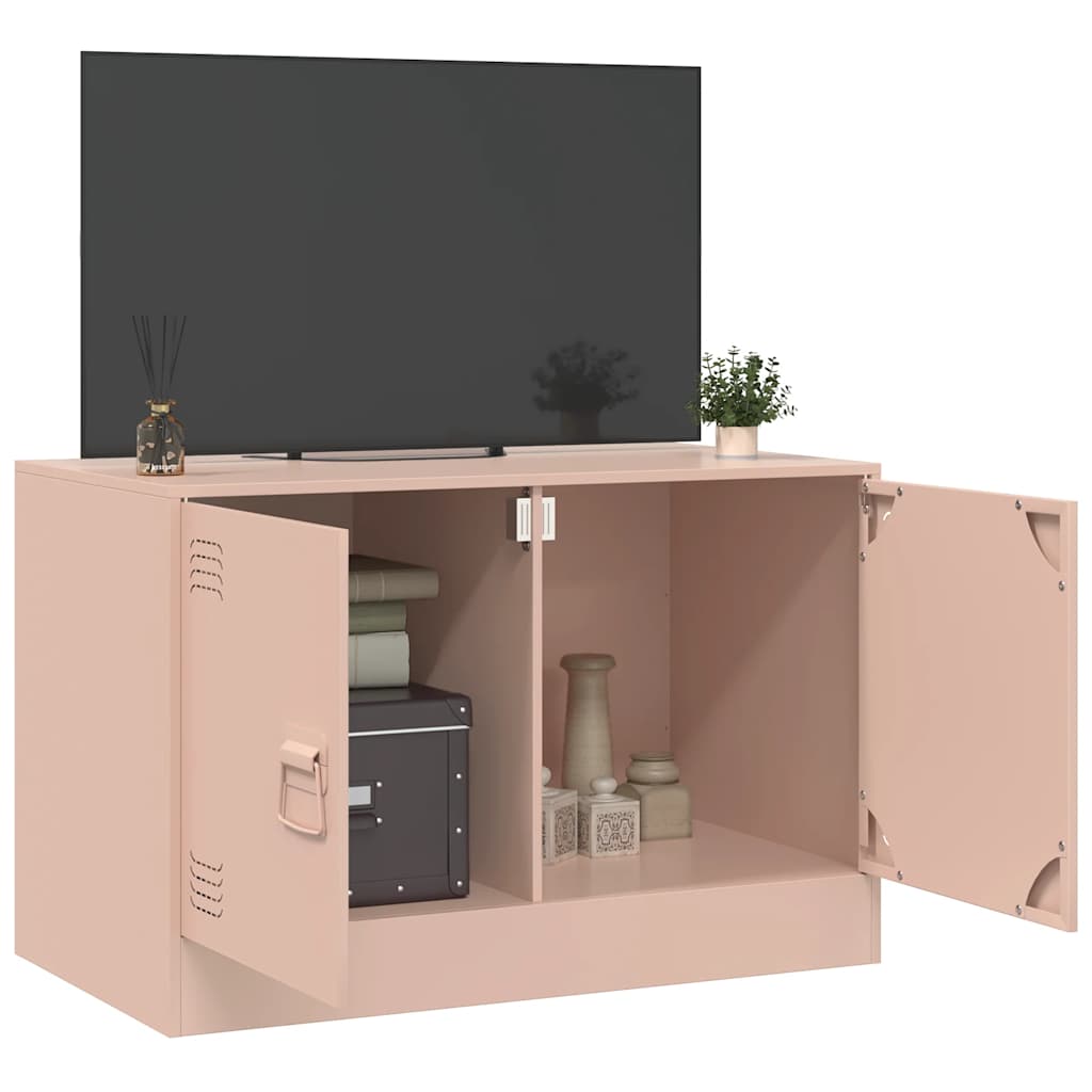 TV cabinet, pink, 67x39x44cm, steel