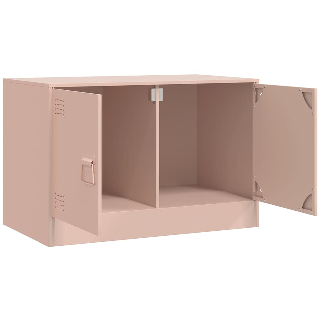 TV cabinet, pink, 67x39x44cm, steel