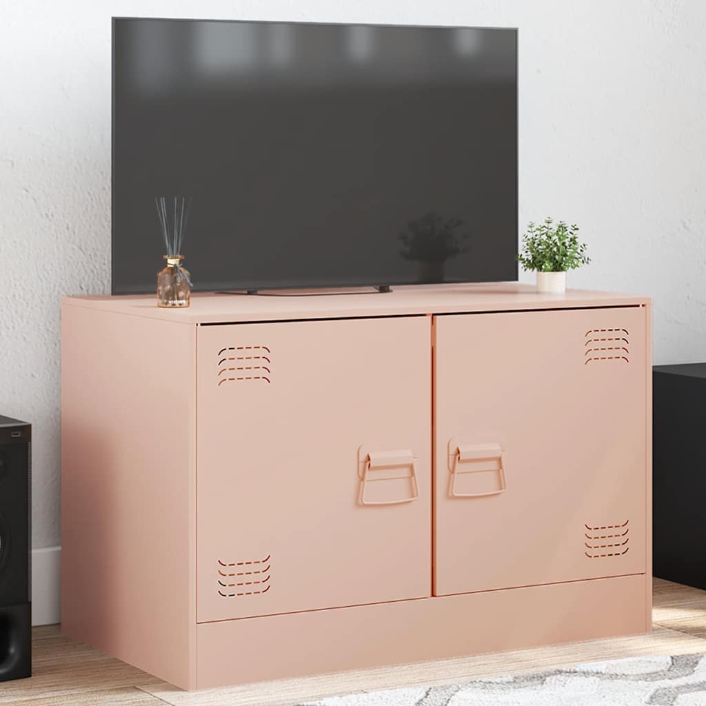 TV cabinet, pink, 67x39x44cm, steel