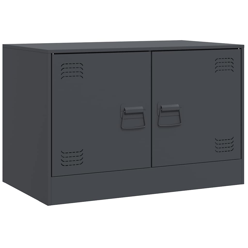 TV cabinets, 2 pcs., anthracite, 67x39x44cm, steel