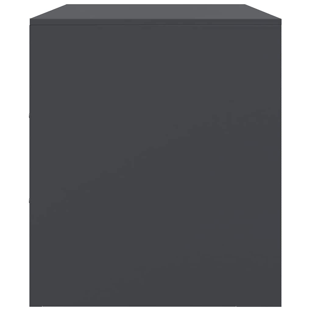 TV cabinets, 2 pcs., anthracite, 67x39x44cm, steel