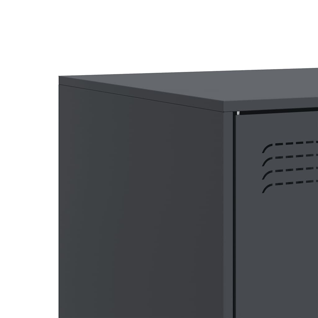 TV cabinets, 2 pcs., anthracite, 67x39x44cm, steel