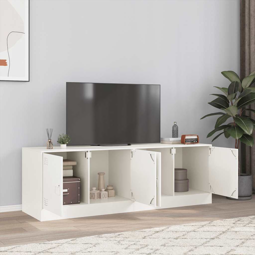 TV galdiņi, 2 gab., balti, 67x39x44cm, tērauds