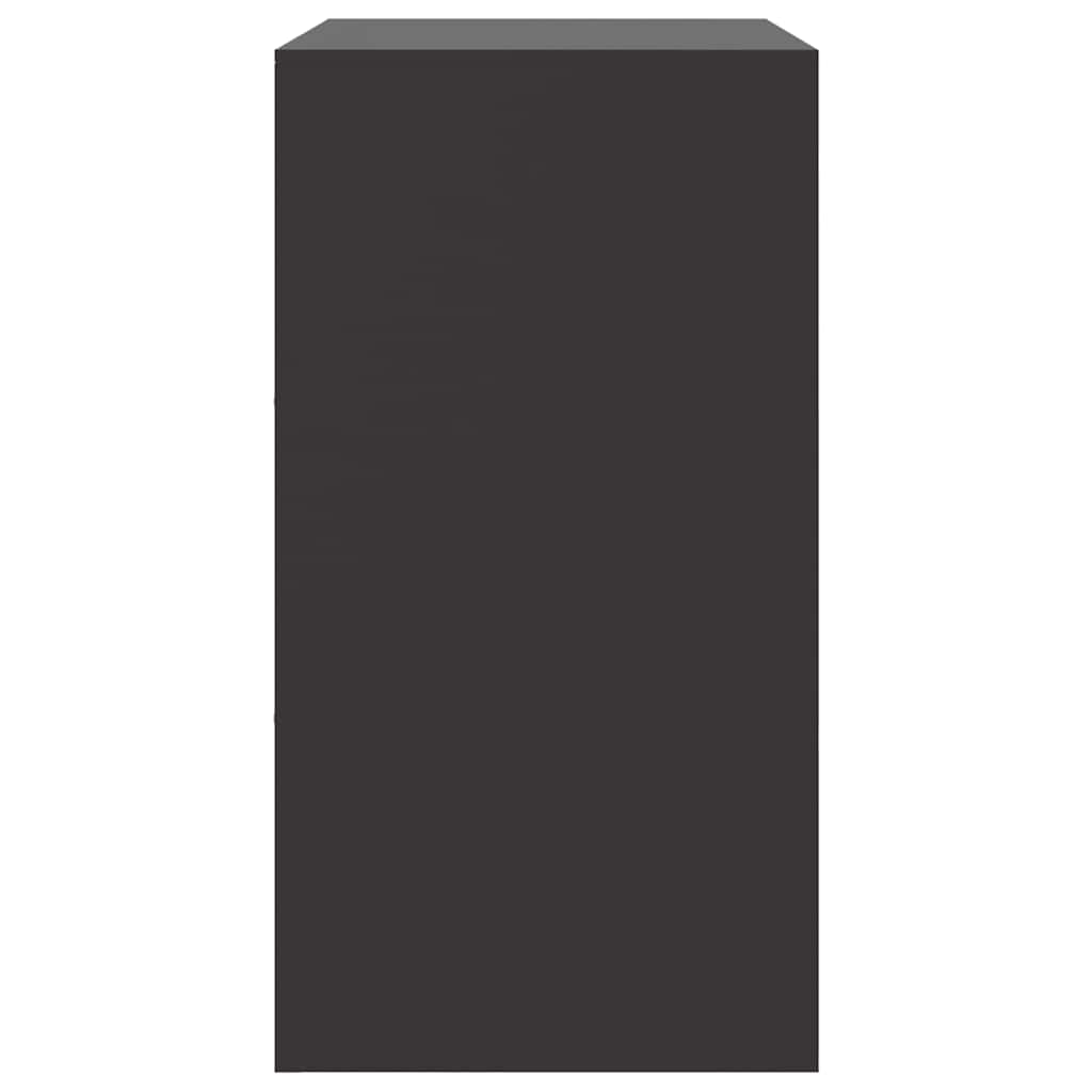 Side cabinet, black, 67x39x73cm, steel