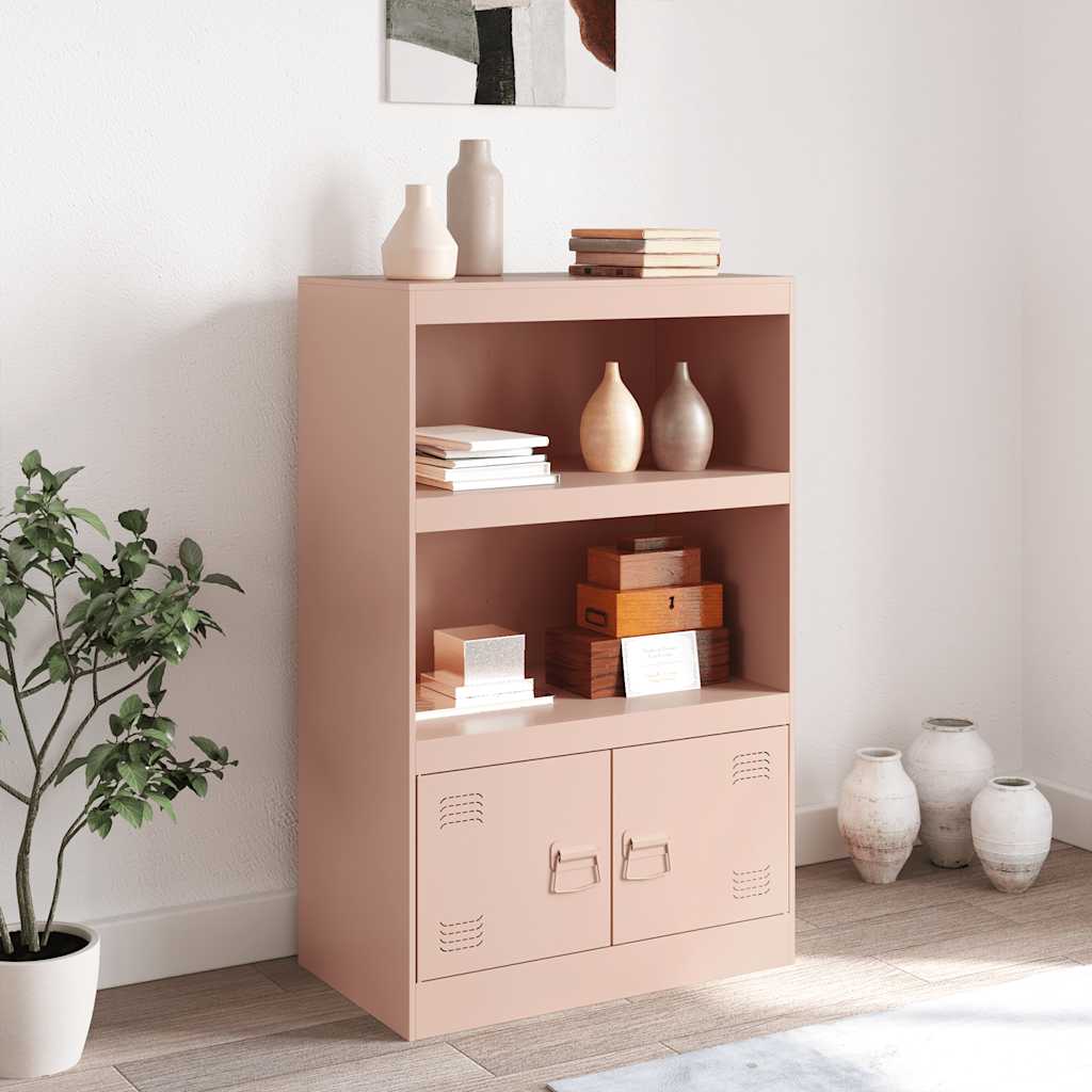 Side cabinet, pink, 67x39x107cm, steel