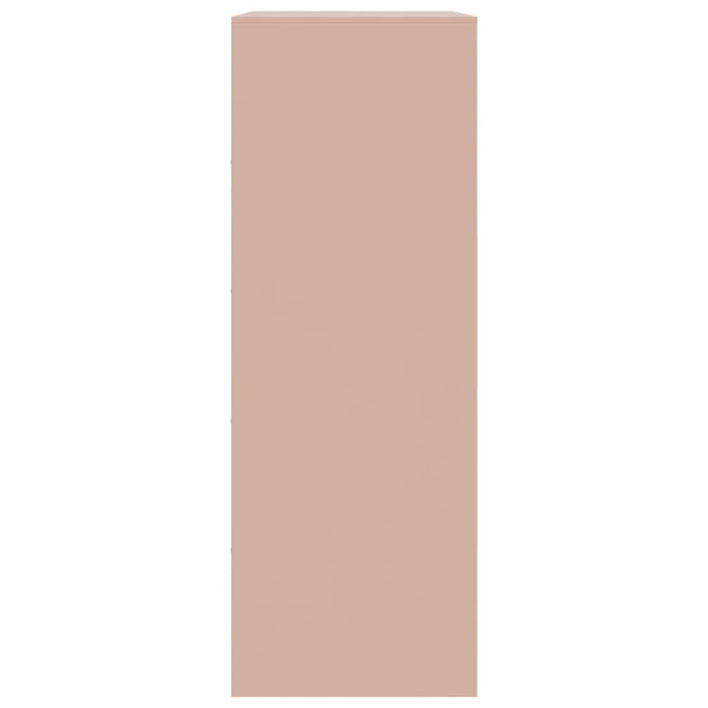 Side cabinet, pink, 67x39x107cm, steel