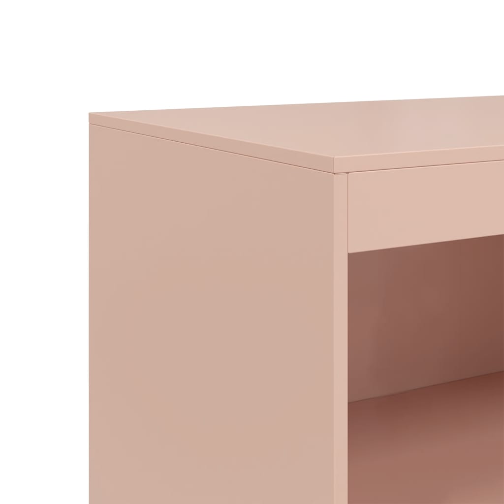 Side cabinet, pink, 67x39x107cm, steel