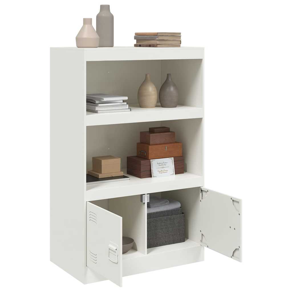 Side cabinet, white, 67x39x107cm, steel