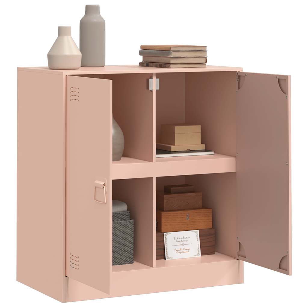 Side cabinet, pink, 67x39x73cm, steel