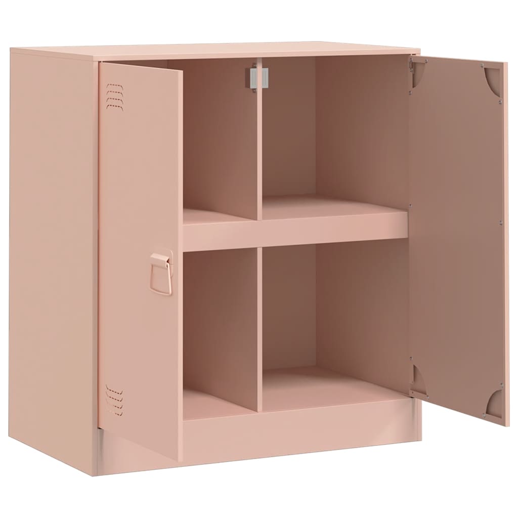 Side cabinet, pink, 67x39x73cm, steel