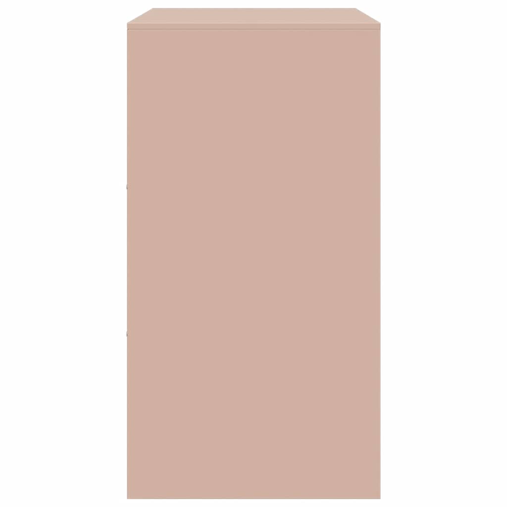 Side cabinet, pink, 67x39x73cm, steel