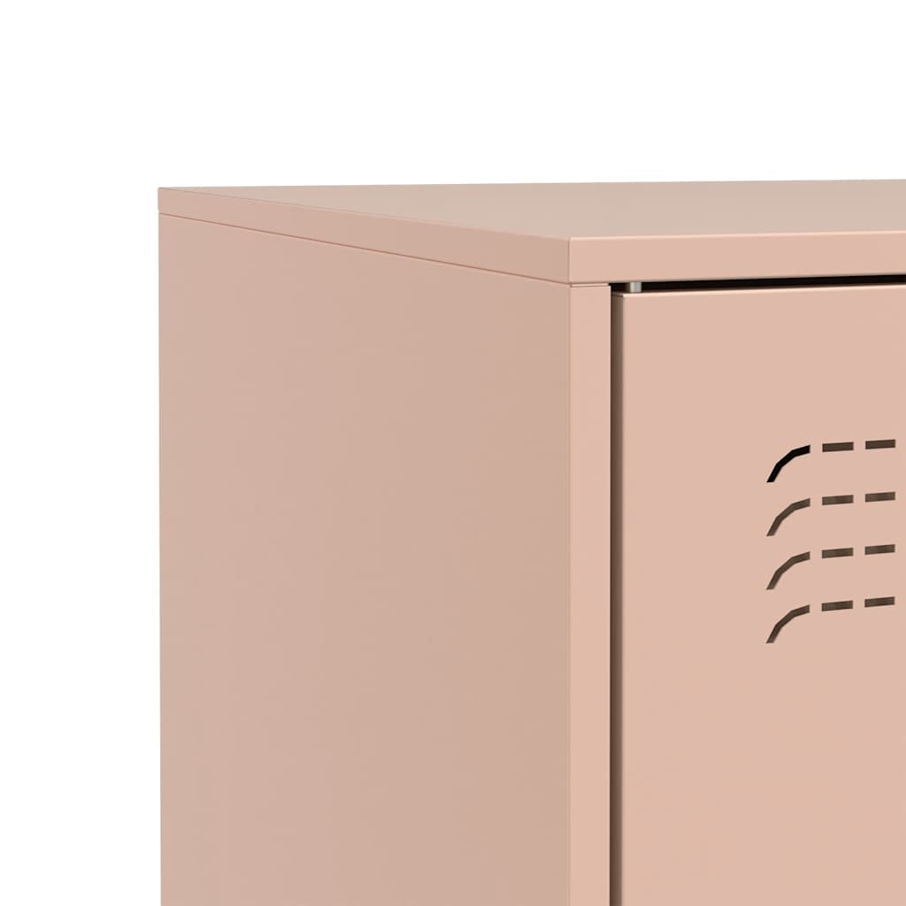 Side cabinet, pink, 67x39x73cm, steel