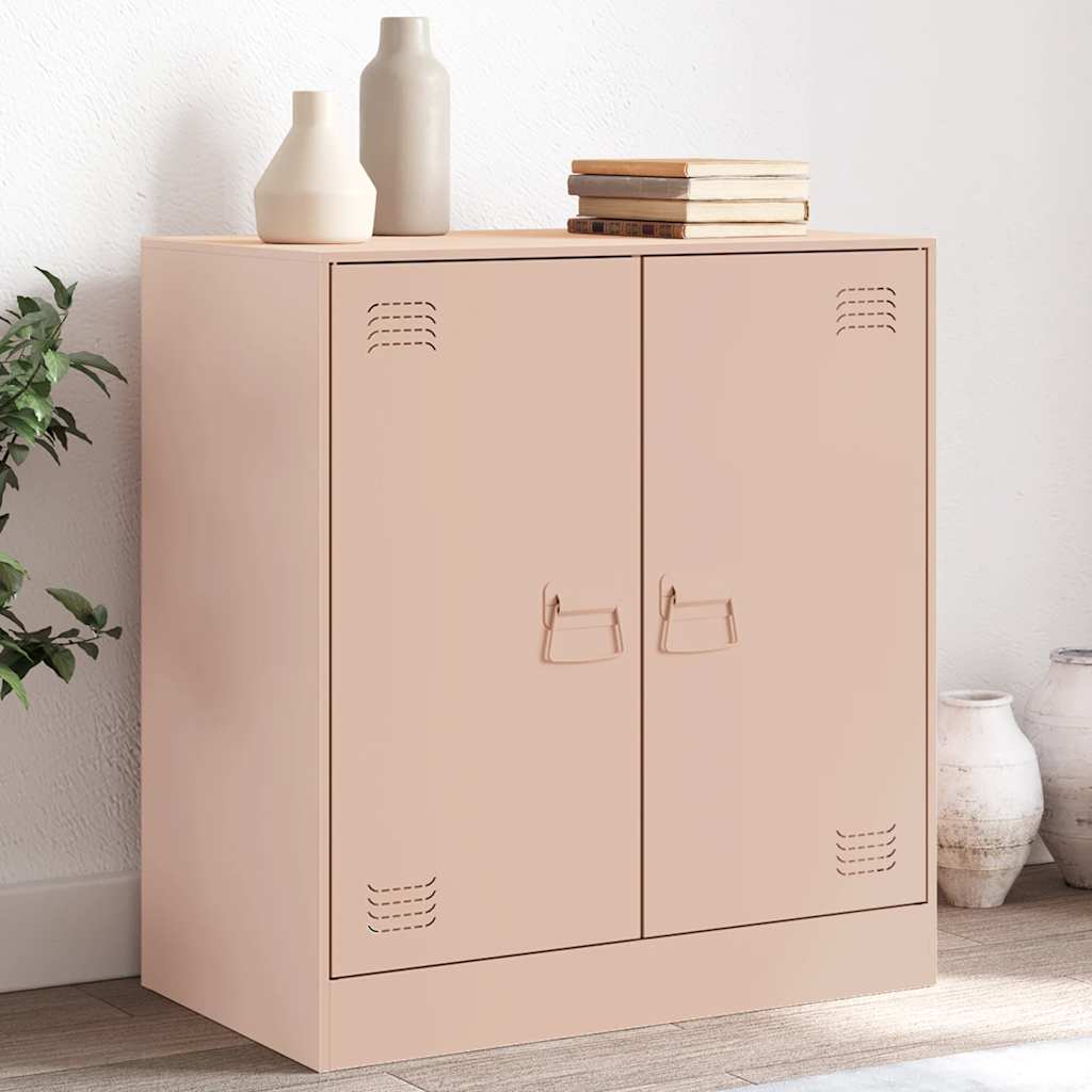 Side cabinet, pink, 67x39x73cm, steel
