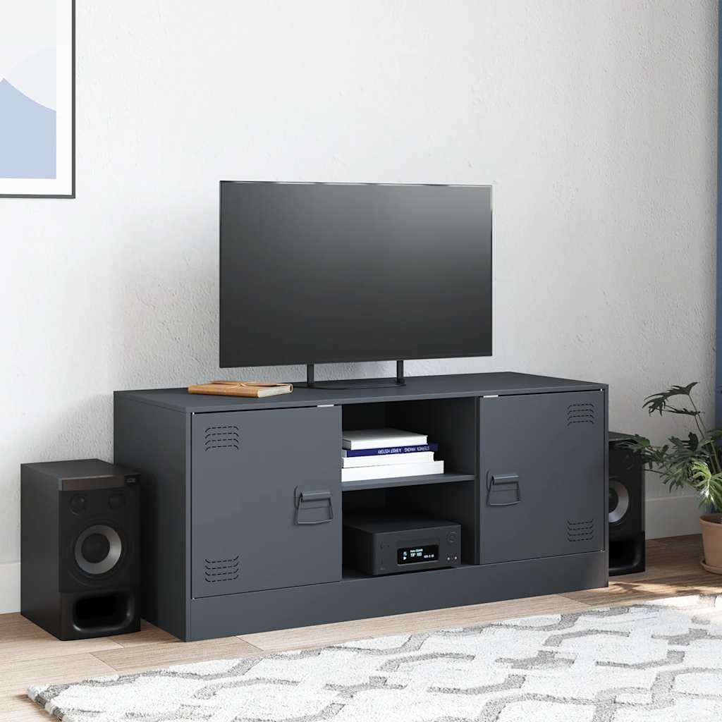 TV skapītis, antracīts, 99x39x44cm, tērauds