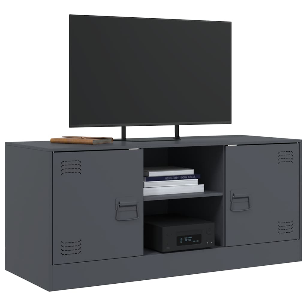 TV skapītis, antracīts, 99x39x44cm, tērauds