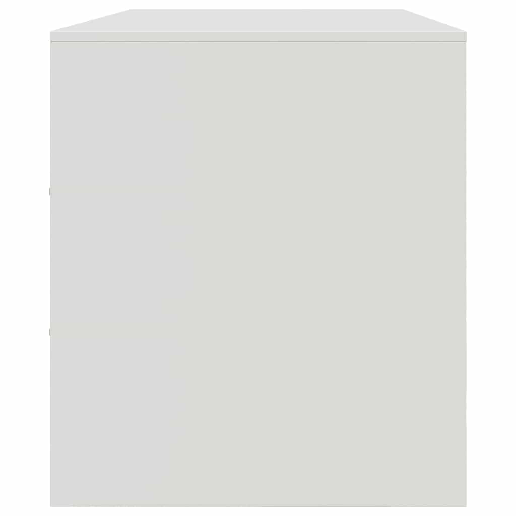 Televizoriaus spintelė, baltos spalvos, 99x39x44cm, plienas