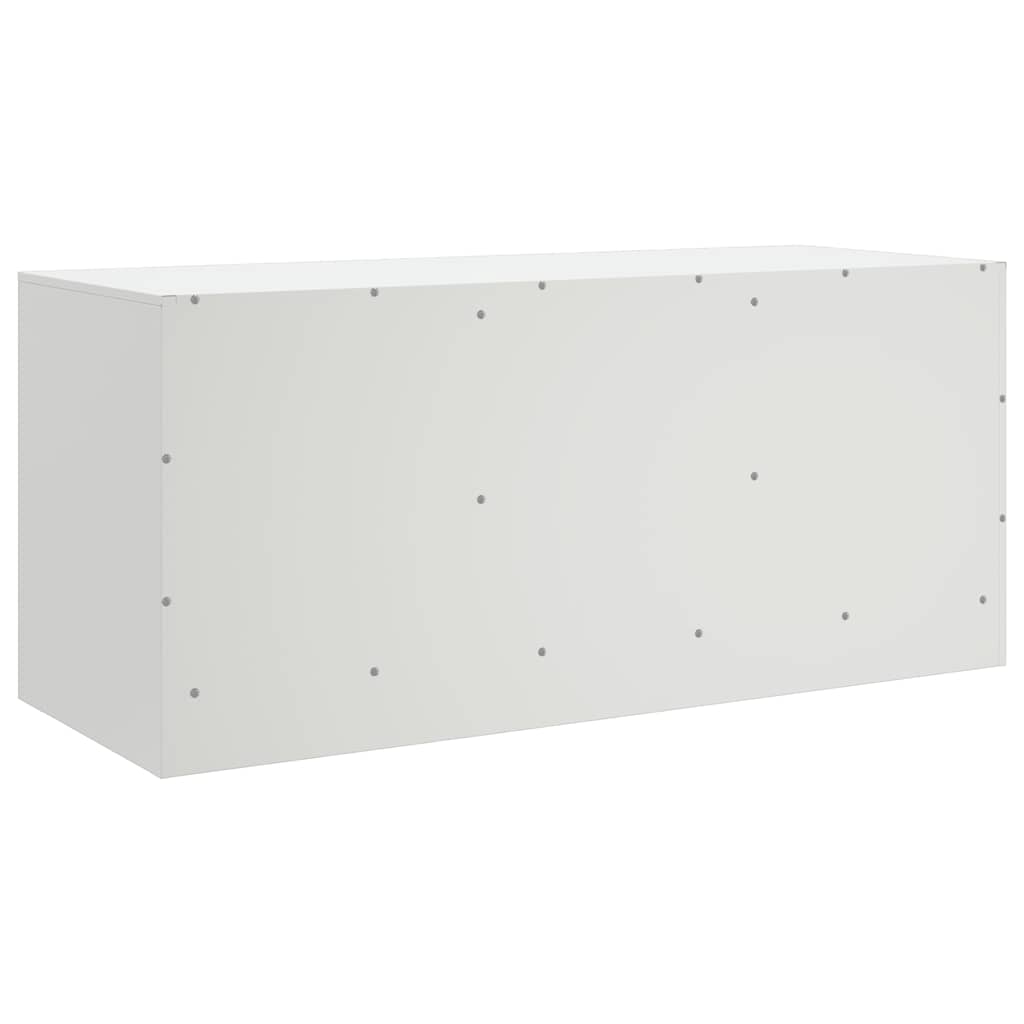 Televizoriaus spintelė, baltos spalvos, 99x39x44cm, plienas