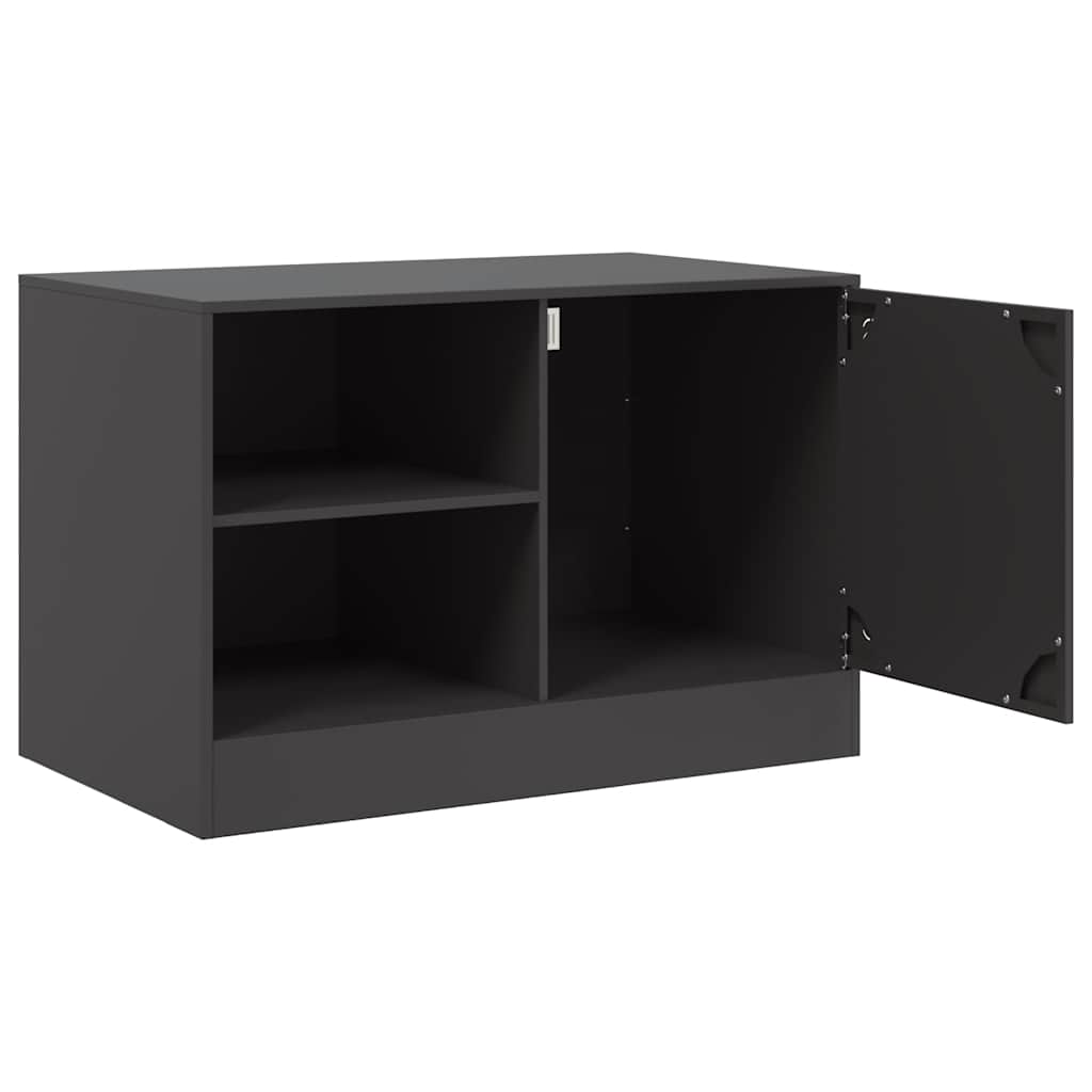 TV bench, black, 67x39x44cm, steel