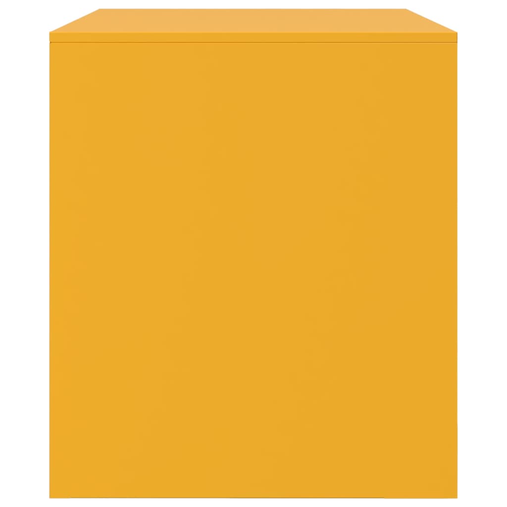 TV cabinets, 2 pcs, mustard yellow, 67x39x44cm, steel