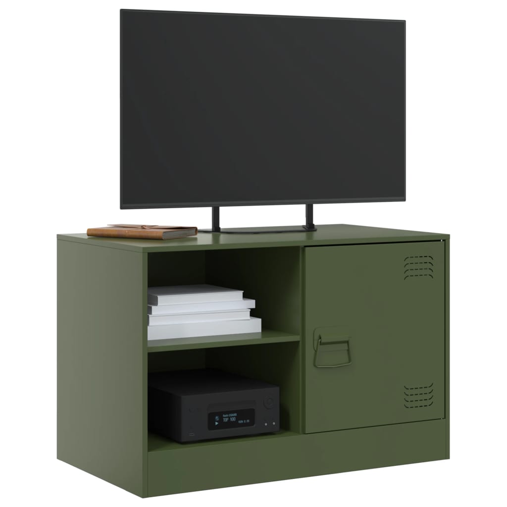 TV cabinets, 2 pcs., olive, 67x39x44cm, steel