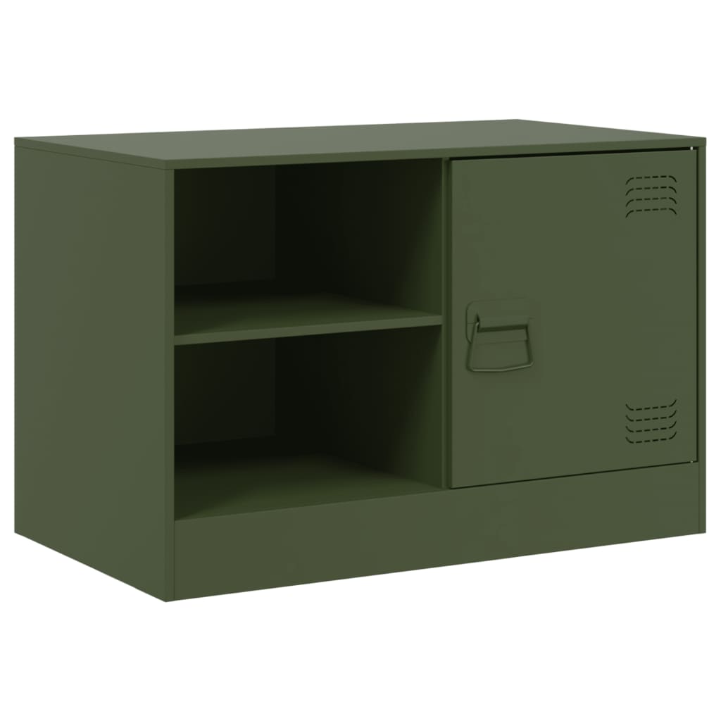 TV cabinets, 2 pcs., olive, 67x39x44cm, steel