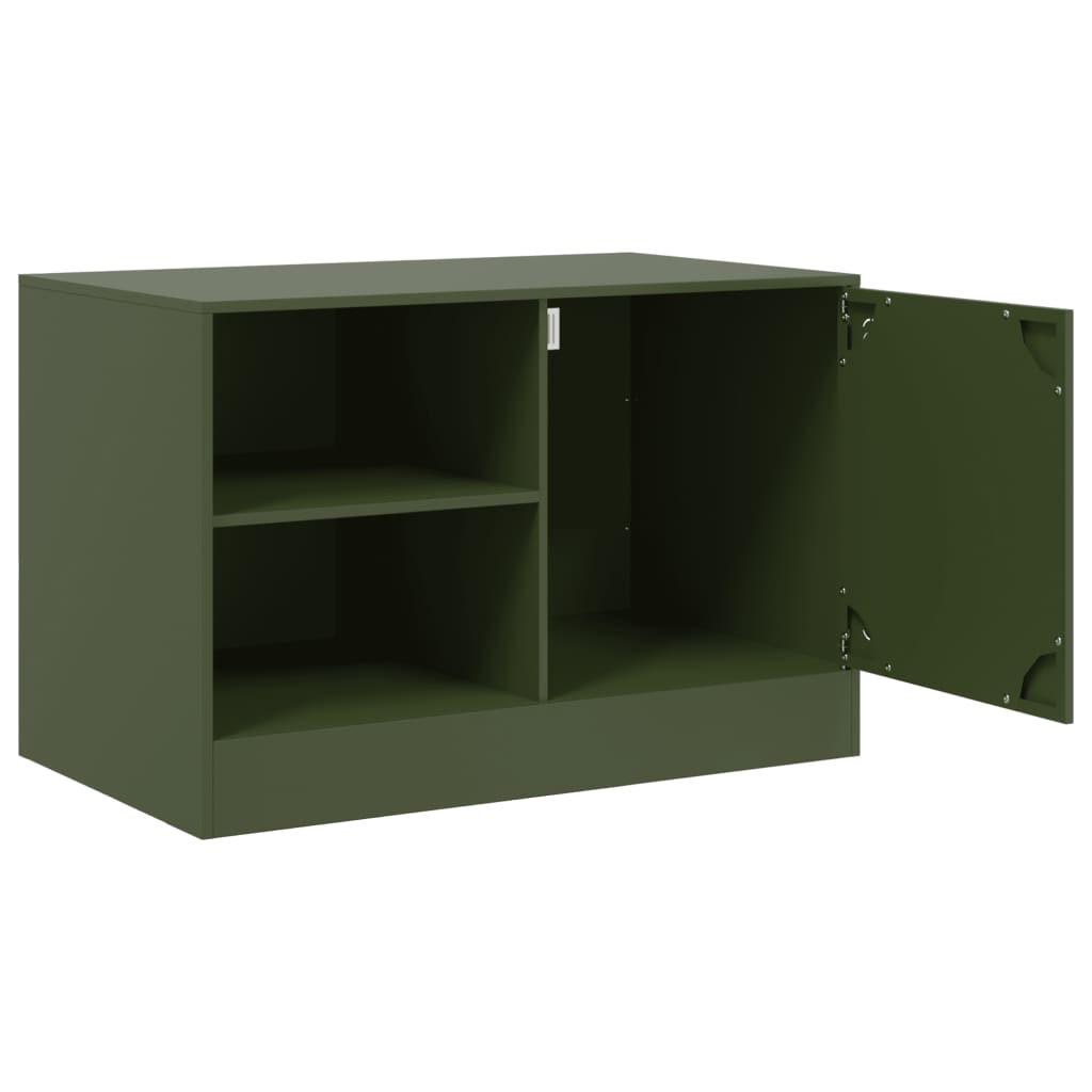 TV cabinets, 2 pcs., olive, 67x39x44cm, steel