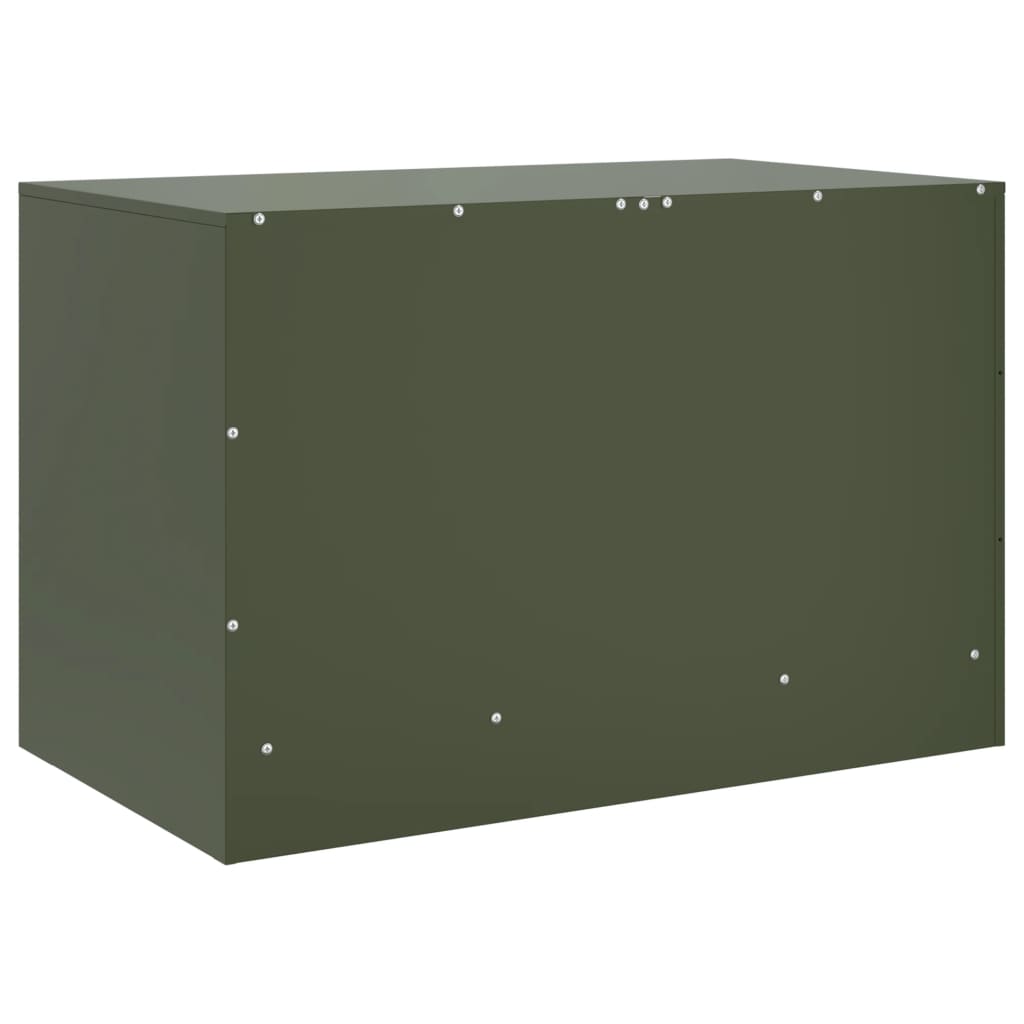 TV cabinets, 2 pcs., olive, 67x39x44cm, steel