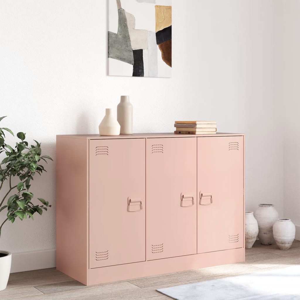 Sideboard, pink, 99x39x73cm, steel