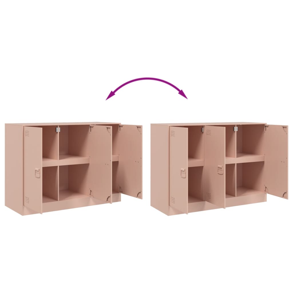 Sideboard, pink, 99x39x73cm, steel