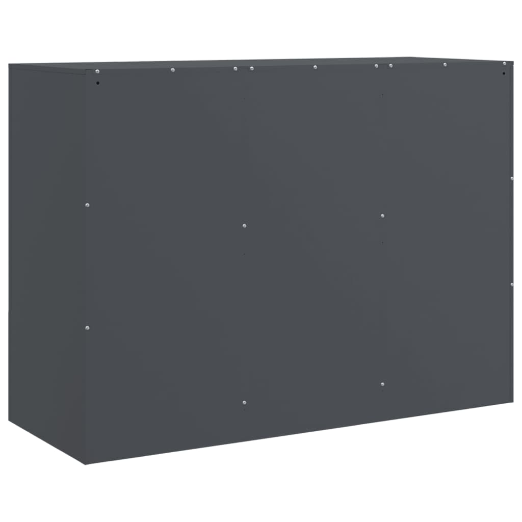 Sānu skapītis, antracīta krāsā, 99x39x73cm, tērauds