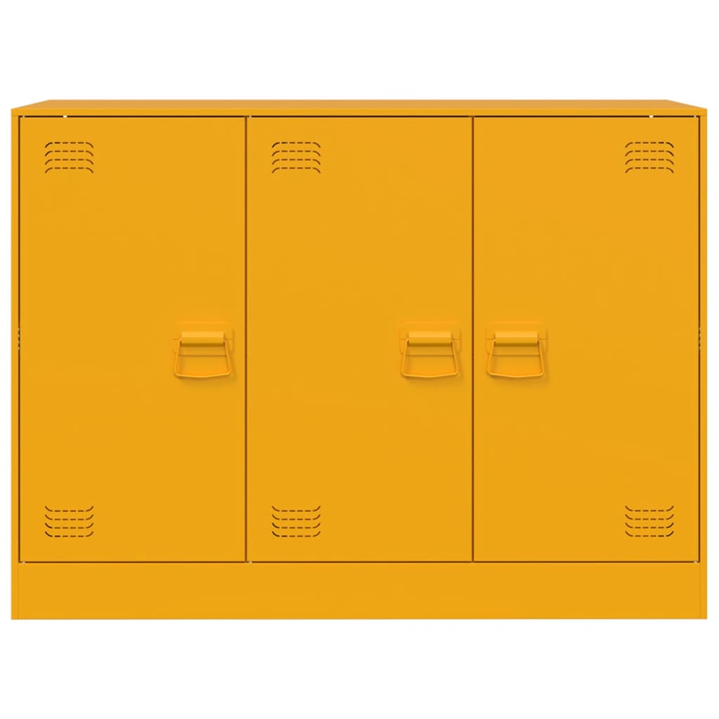 Sideboard, mustard yellow, 99x39x73cm, steel