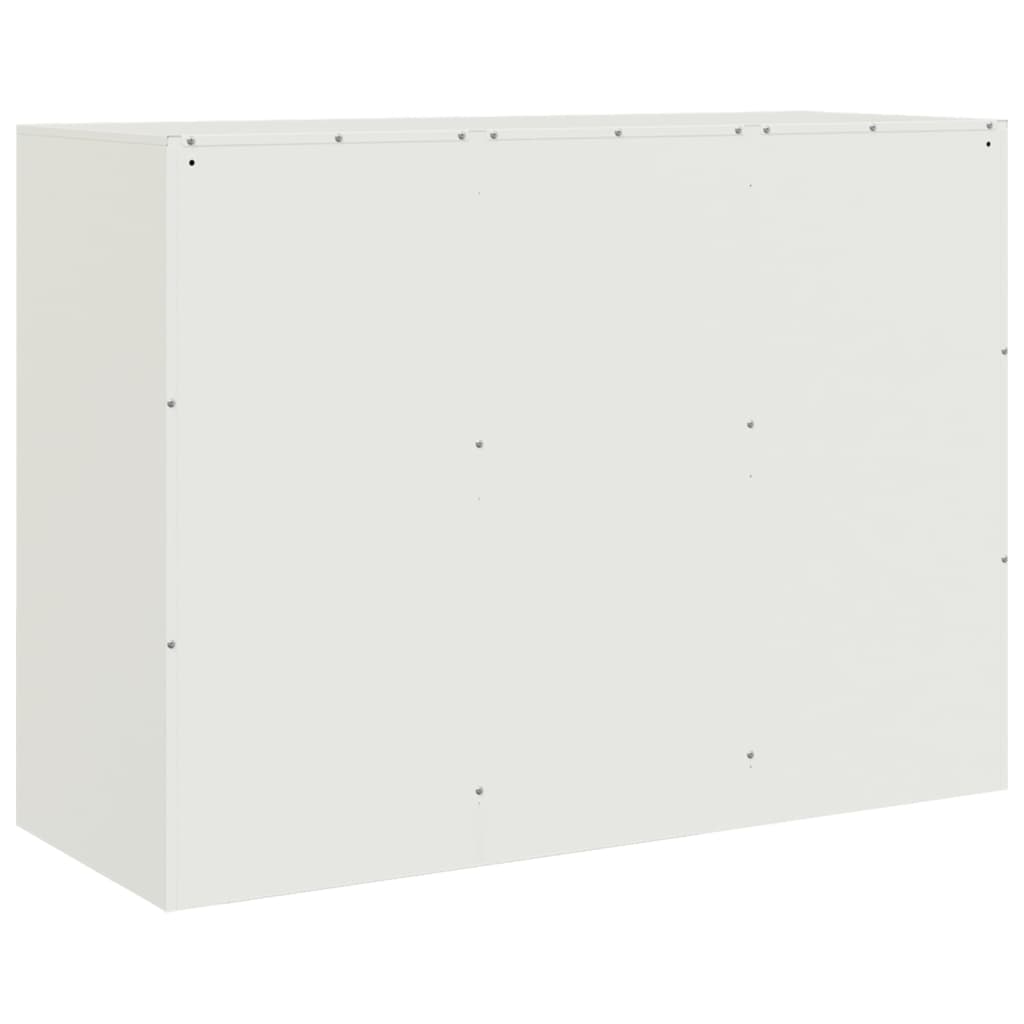 Šoninė spintelė, baltos spalvos, 99x39x73cm, plienas